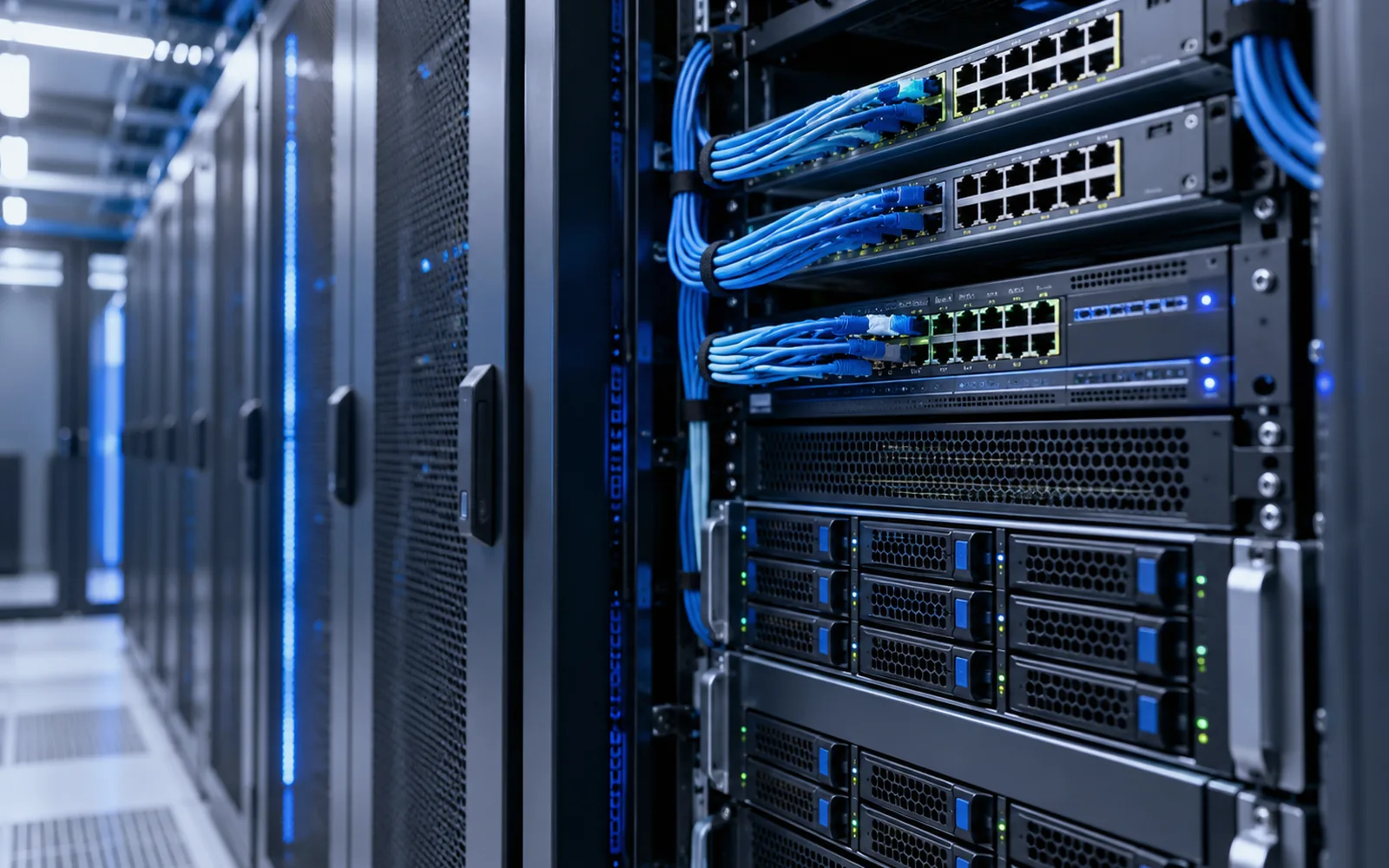 Enterprise network hardware and server infrastructure for Kronuvo Web